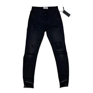 One Teaspoon - Dark Fantasy Scallywags Jeans in Black